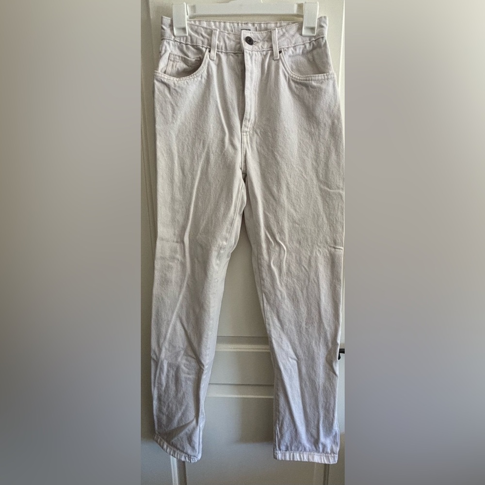 Off White Cotton On Straight Leg Denim